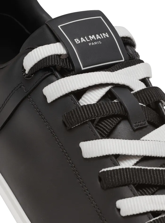BCourt Smooth Leather Sneakers Black Men Balmain Sneakers