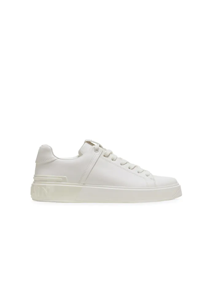 BCourt Trainers In Calfskin White Men Balmain Sneakers