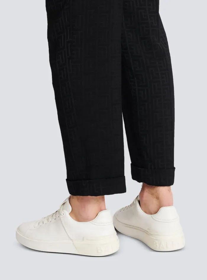 BCourt Trainers In Calfskin White Men Balmain Sneakers