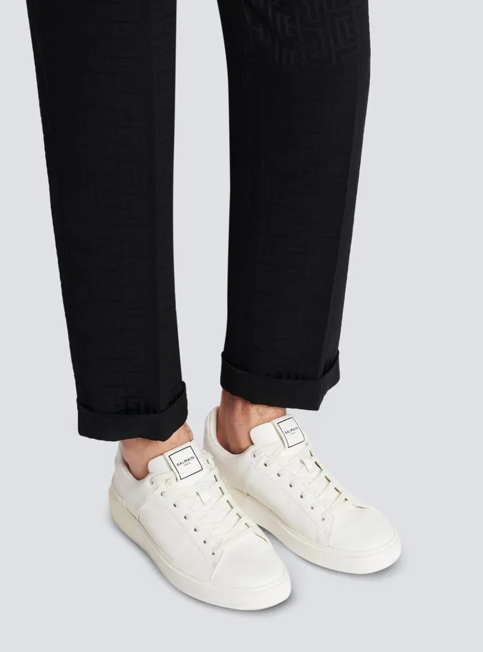 BCourt Trainers In Calfskin White Men Balmain Sneakers