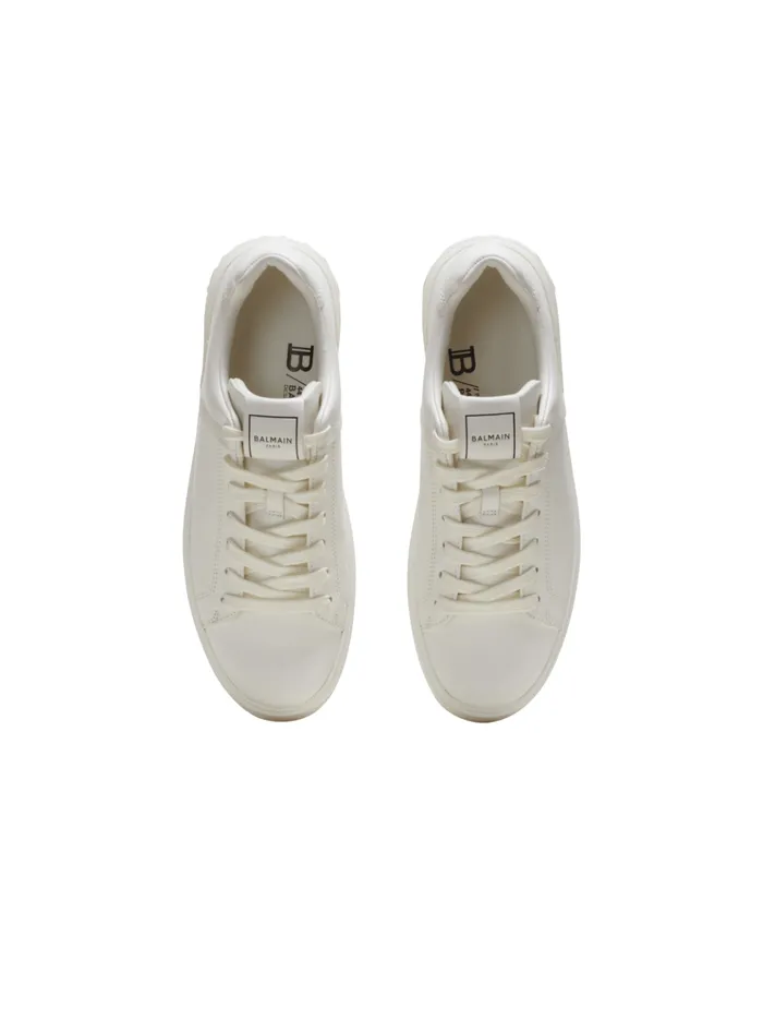 BCourt Trainers In Calfskin White Men Balmain Sneakers