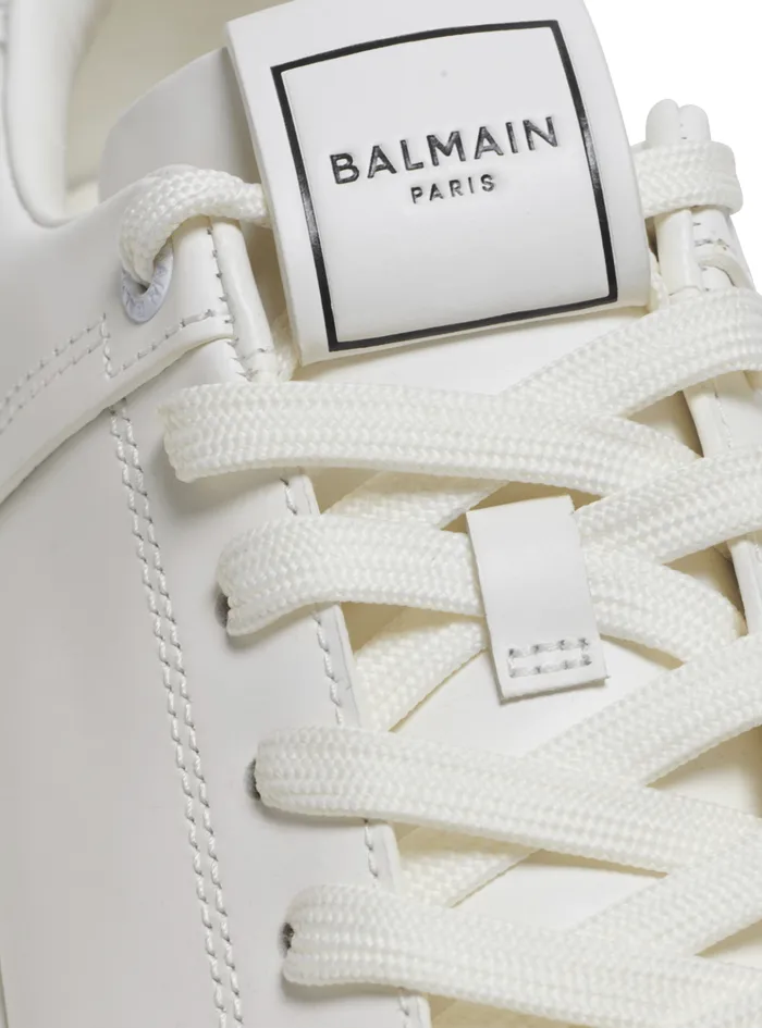 BCourt Trainers In Calfskin White Men Balmain Sneakers