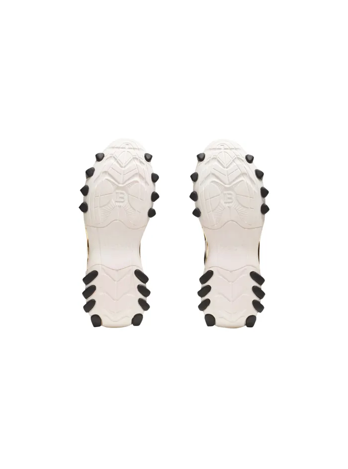 BEast Trainers In Leather Suede And Mesh Black Women Balmain Sneakers