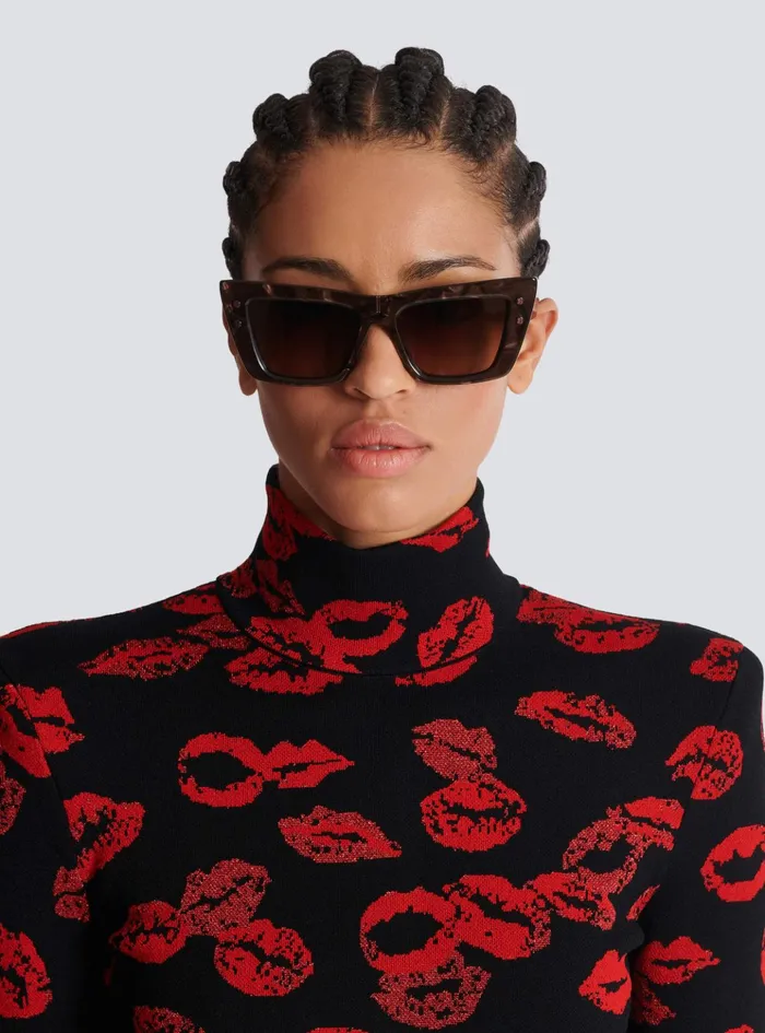 BEye Sunglasses Brown WomenMen Balmain Eyewear