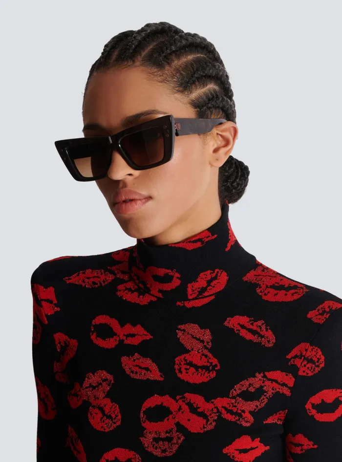 BEye Sunglasses Brown WomenMen Balmain Eyewear