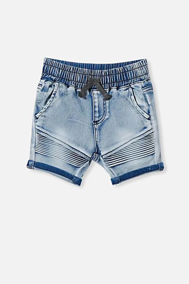 Baby Bottoms Cotton On Jay Moto Short Light Blue Wash