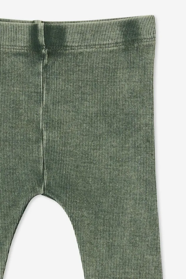 Baby Bottoms Cotton On The Row Rib Skinny Legging Swag Green Wash