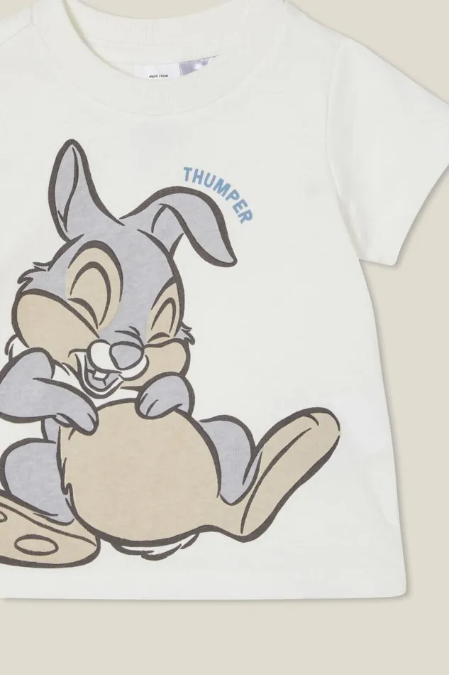 Baby Tops Jackets and Sweaters Cotton On Jamie Short Sleeve TeeLicense Lcn Dis Vanillaoversized Thumper