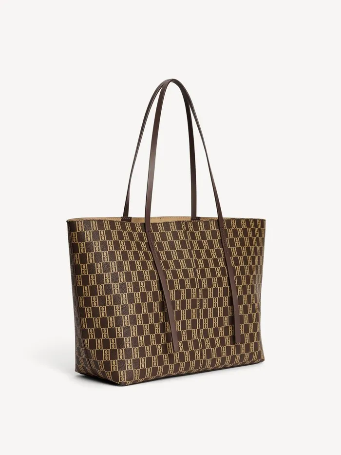 Bags Women By Malene Birger Abigail Monogram Tote Bag Shale Bags Women By Malene Birger Abigail Monogram Tote Bag Shale