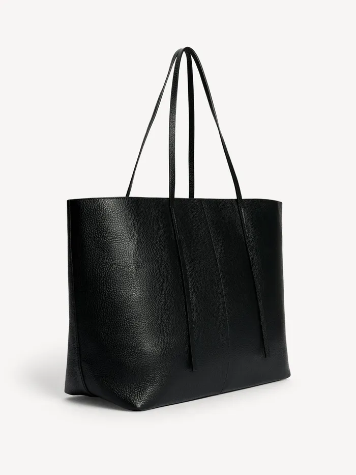 Bags Women By Malene Birger Abilla Leather Tote Black Bags Women By Malene Birger Abilla Leather Tote Black