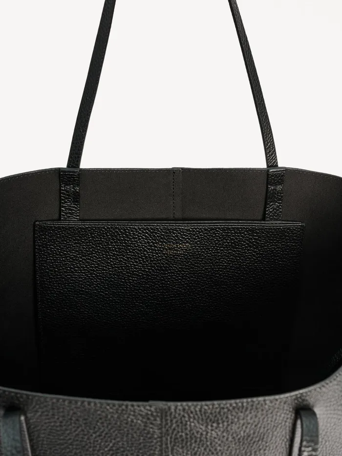 Bags Women By Malene Birger Abilla Leather Tote Black Bags Women By Malene Birger Abilla Leather Tote Black