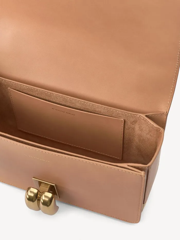 Bags Women By Malene Birger Noval Leather Shoulder Bag Tan Bags Women By Malene Birger Noval Leather Shoulder Bag Tan
