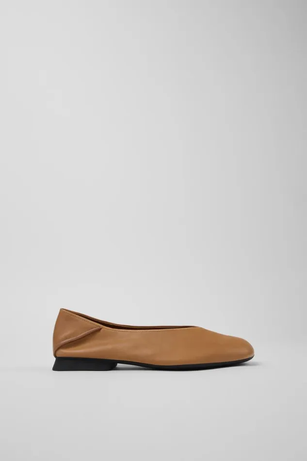 Ballerinas Women Camper Casi Myra Nude Leather MoccasinBallerina Ballerinas Women Camper Casi Myra Nude Leather MoccasinBallerina