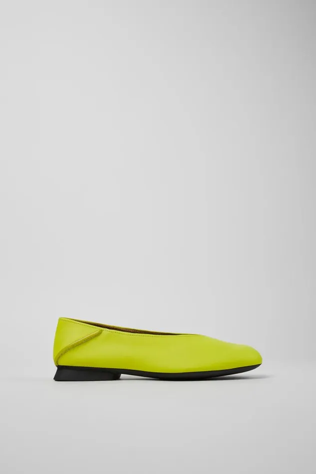 Ballerinas Women Camper Casi Myra Yellow Leather Ballerinas