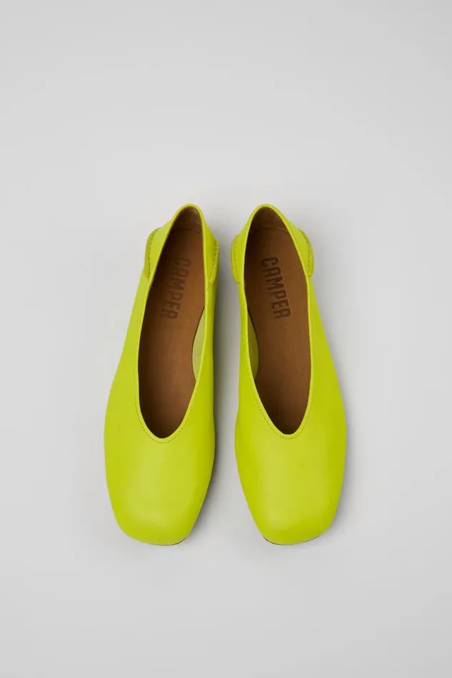 Ballerinas Women Camper Casi Myra Yellow Leather Ballerinas
