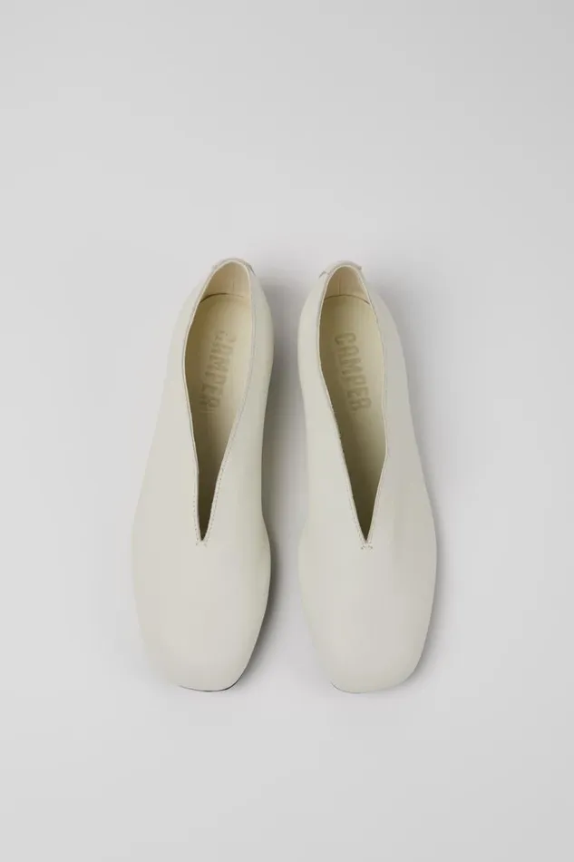 Ballerinas Women Camper Path White Leather Shoes Ballerinas Women Camper Path White Leather Shoes
