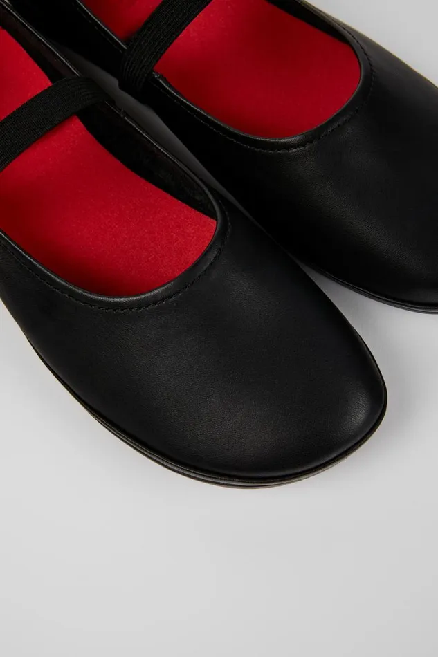 Ballerinas Women Camper Right Black Leather Shoe
