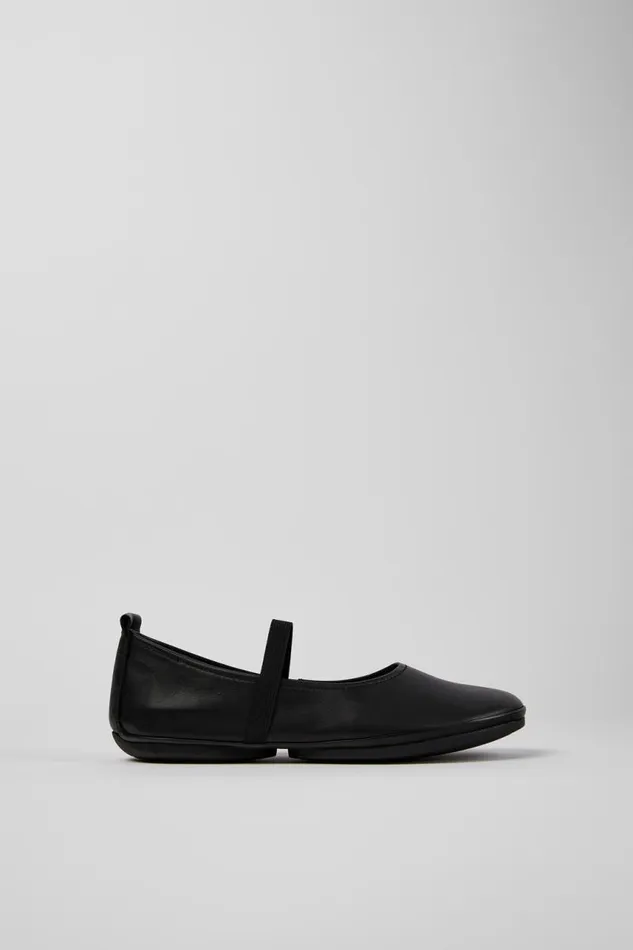 Ballerinas Women Camper Right Black Leather Shoe