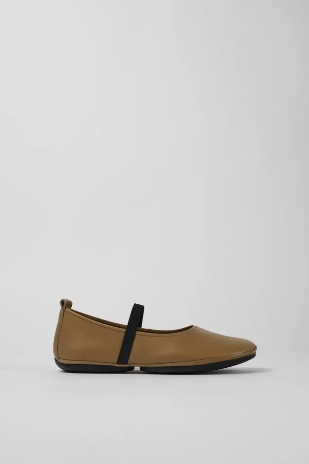 Ballerinas Women Camper Right Brown Leather Mary Jane Ballerinas Women Camper Right Brown Leather Mary Jane