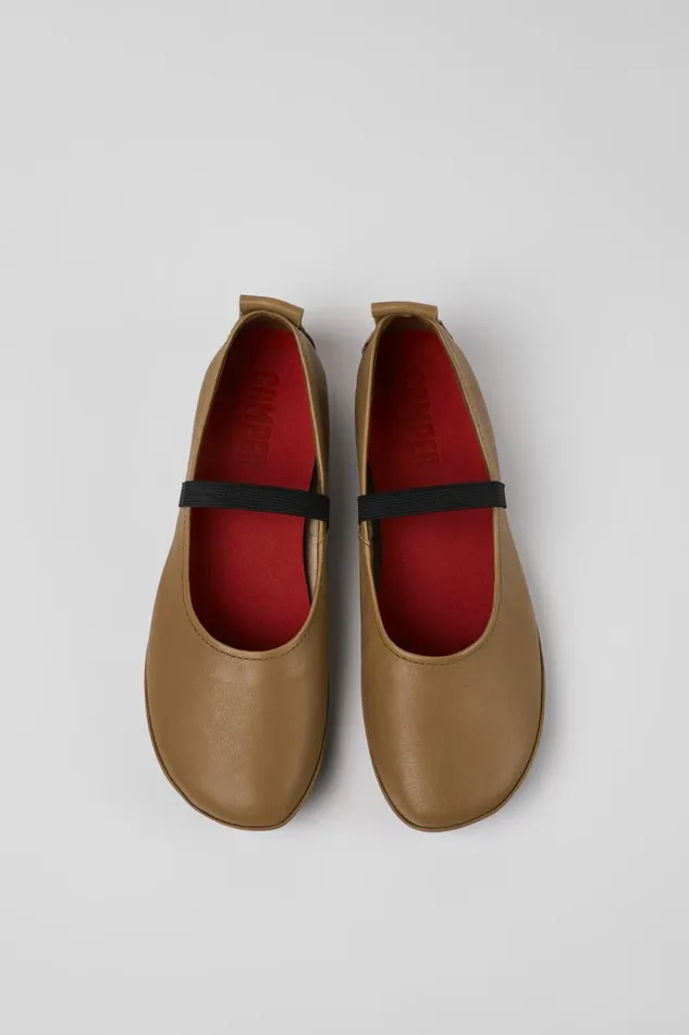 Ballerinas Women Camper Right Brown Leather Mary Jane Ballerinas Women Camper Right Brown Leather Mary Jane