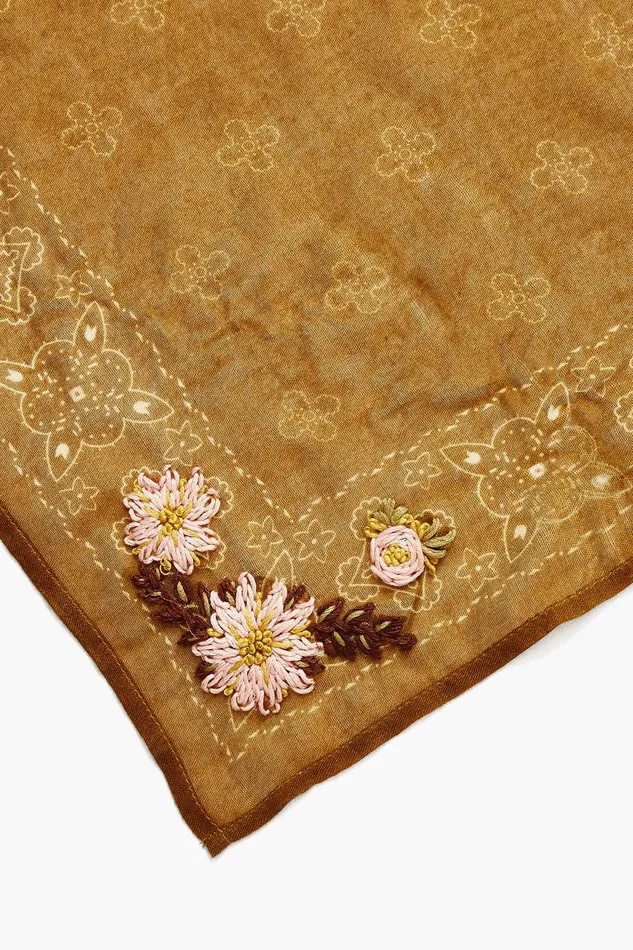 Bandana Tapenade Embroidered Floral Women Chan Luu Bandanas