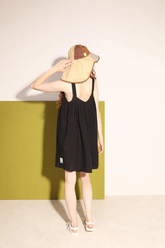 Basic Linen Romper Black WomensShop LF Markey One Pieces