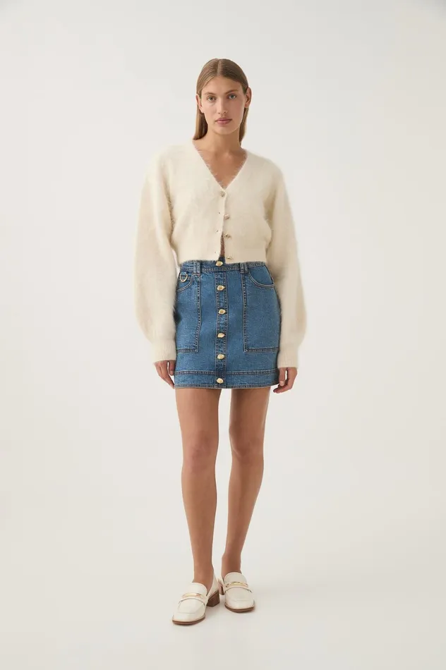 Belmond Denim Mini Skirt 90039s Wash Women Aje Skirts