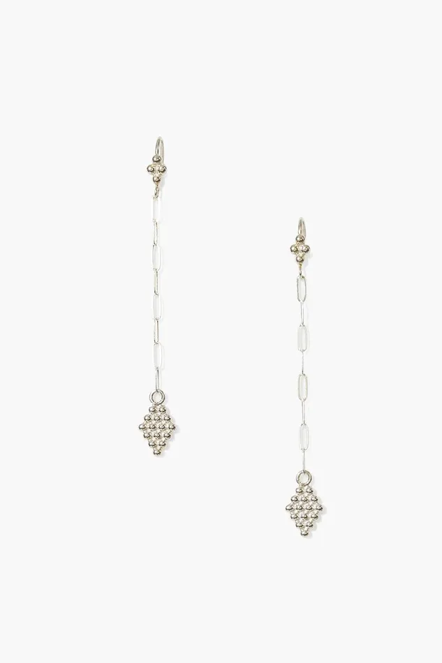 Bijou Chain Link Earrings Silver Women Chan Luu Earrings