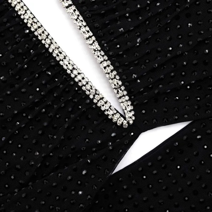 Black Jersey Rhinestone Top Women Self Portrait Tops Black Jersey Rhinestone Top Women Self Portrait Tops