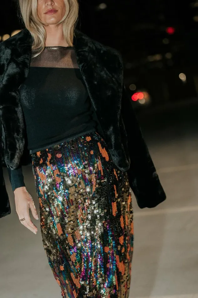 BlankNYC Midnight Memories Faux Fur Jacket Black Women Bohme Outerwear