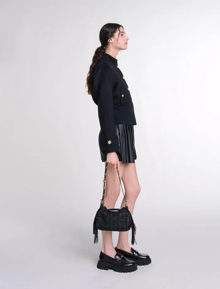 Blazers and Jackets Women Maje Wool Jacket Black
