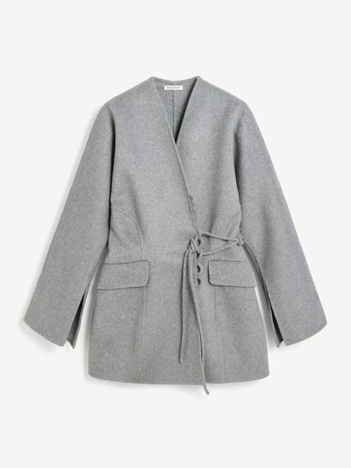 Blazers Women By Malene Birger Lalou Wool Blazer Grey Melange