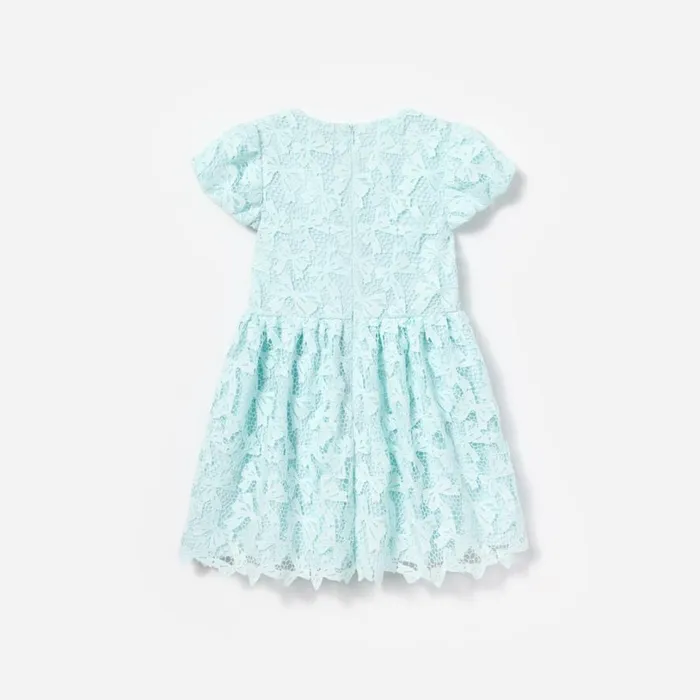 Blue Bow Lace Dress Kids Self Portrait Party Dresses Blue Bow Lace Dress Kids Self Portrait Party Dresses