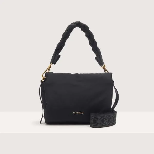 Boheme Puffy Nylon Noir Women Coccinelle Top Handle Bag