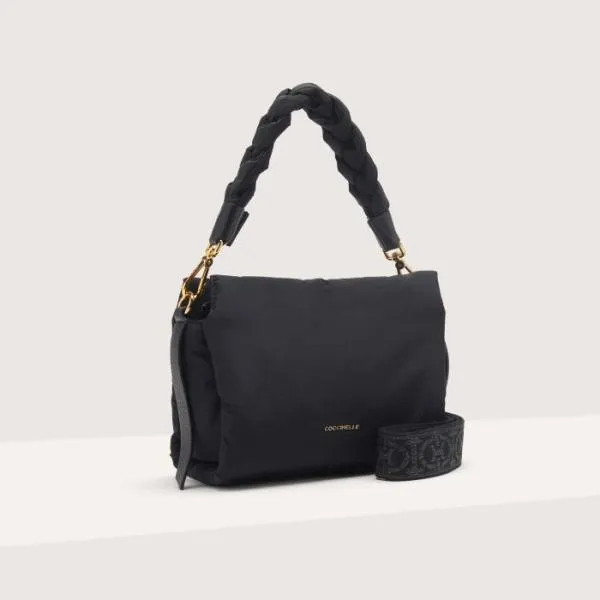Boheme Puffy Nylon Noir Women Coccinelle Top Handle Bag