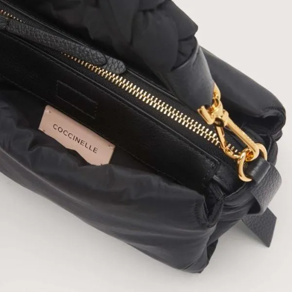 Boheme Puffy Nylon Noir Women Coccinelle Top Handle Bag