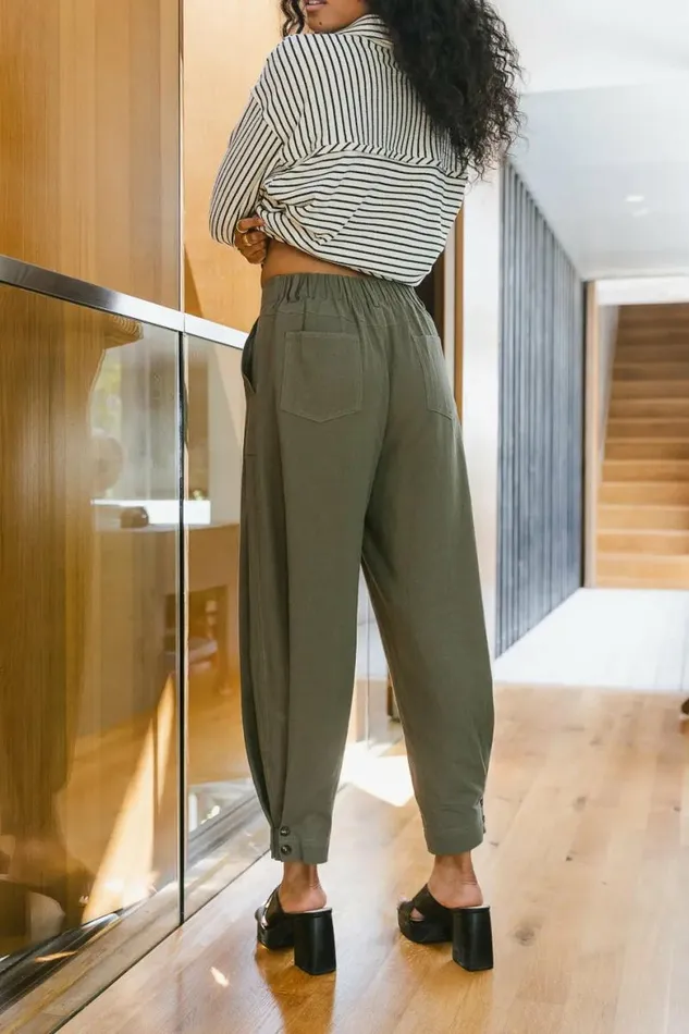 Bonnie Pants In Olive Olive Women Bohme Pants