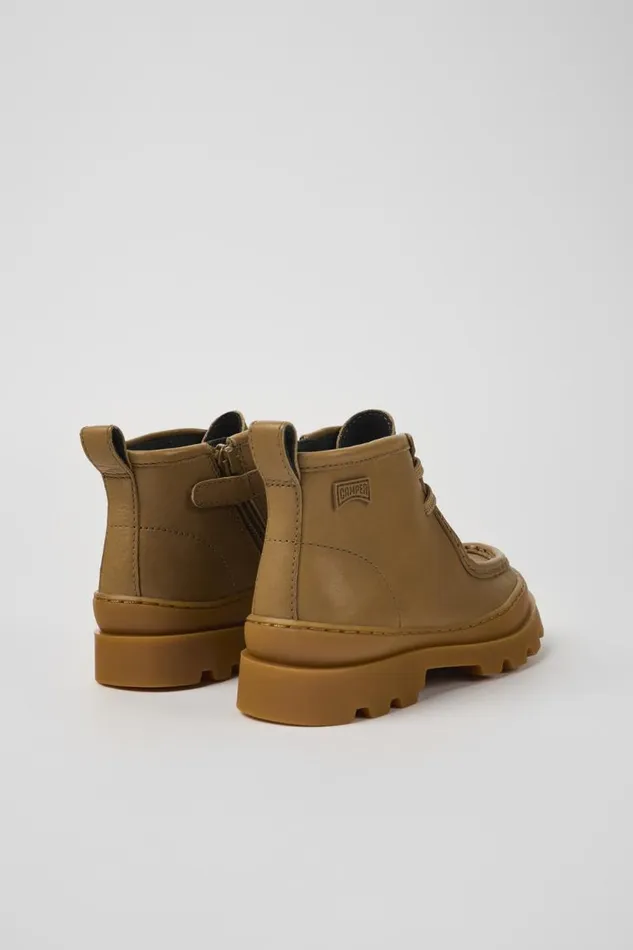 Boots Kids Camper Brutus Brown Leather Ankle Boots Boots Kids Camper Brutus Brown Leather Ankle Boots