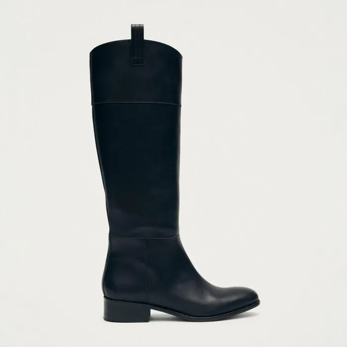 Boots Women ALOHAS Billie Black Leather Boots