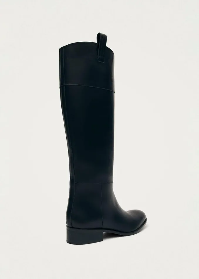 Boots Women ALOHAS Billie Black Leather Boots