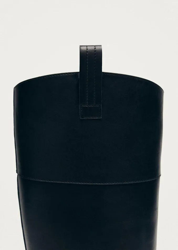 Boots Women ALOHAS Billie Black Leather Boots