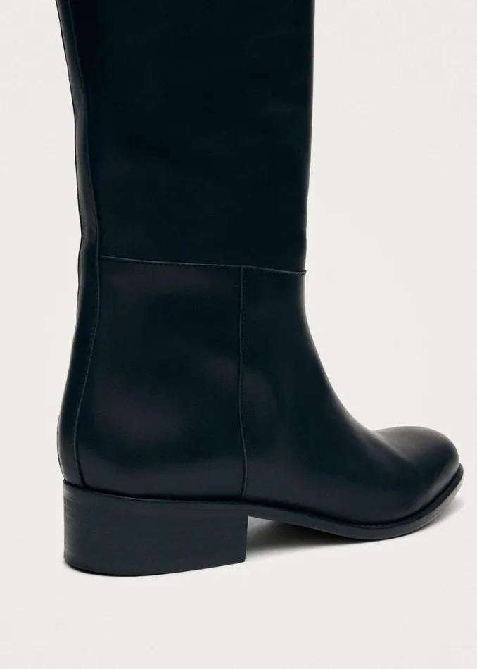 Boots Women ALOHAS Billie Black Leather Boots