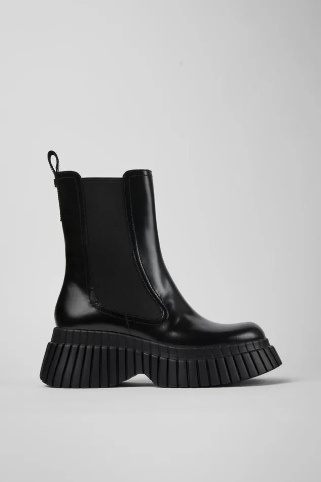 Boots Women Camper BCN Black Leather Chelsea Boots Boots Women Camper BCN Black Leather Chelsea Boots