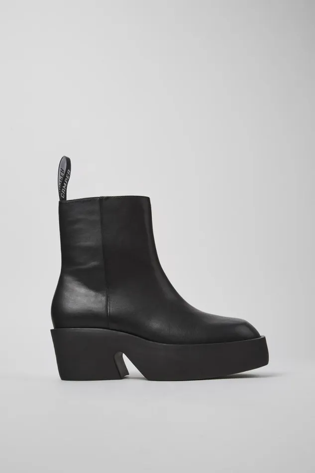 Boots Women Camper Billie Black Leather Boots Boots Women Camper Billie Black Leather Boots
