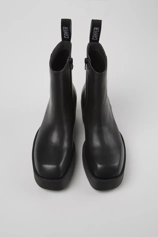 Boots Women Camper Billie Black Leather Boots Boots Women Camper Billie Black Leather Boots