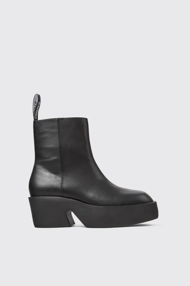 Boots Women Camper Billie Black Leather Boots Boots Women Camper Billie Black Leather Boots