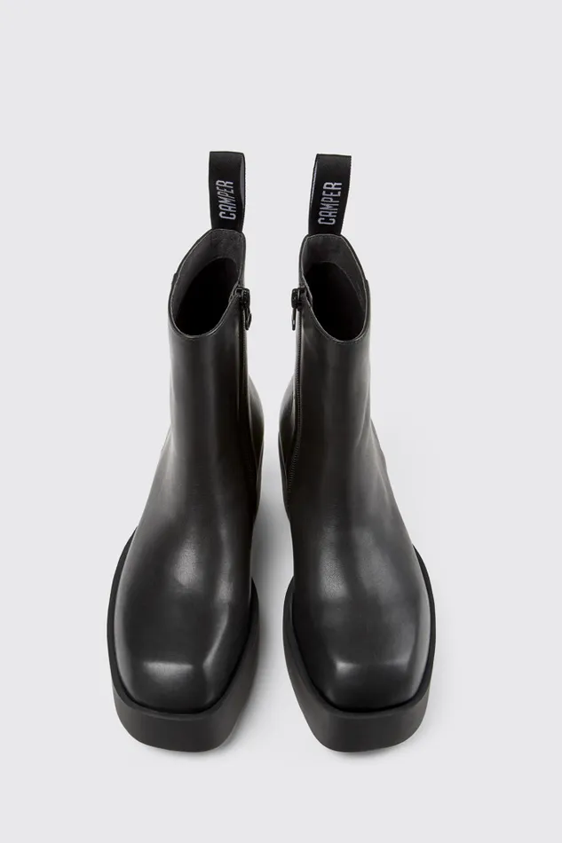 Boots Women Camper Billie Black Leather Boots Boots Women Camper Billie Black Leather Boots