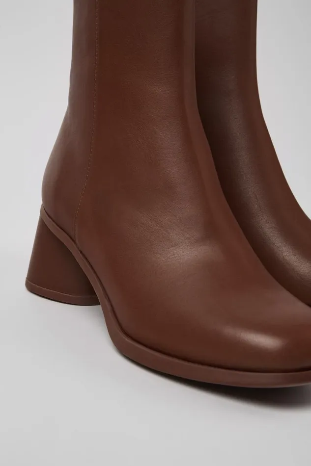 Boots Women Camper Kiara Red Leather Boots
