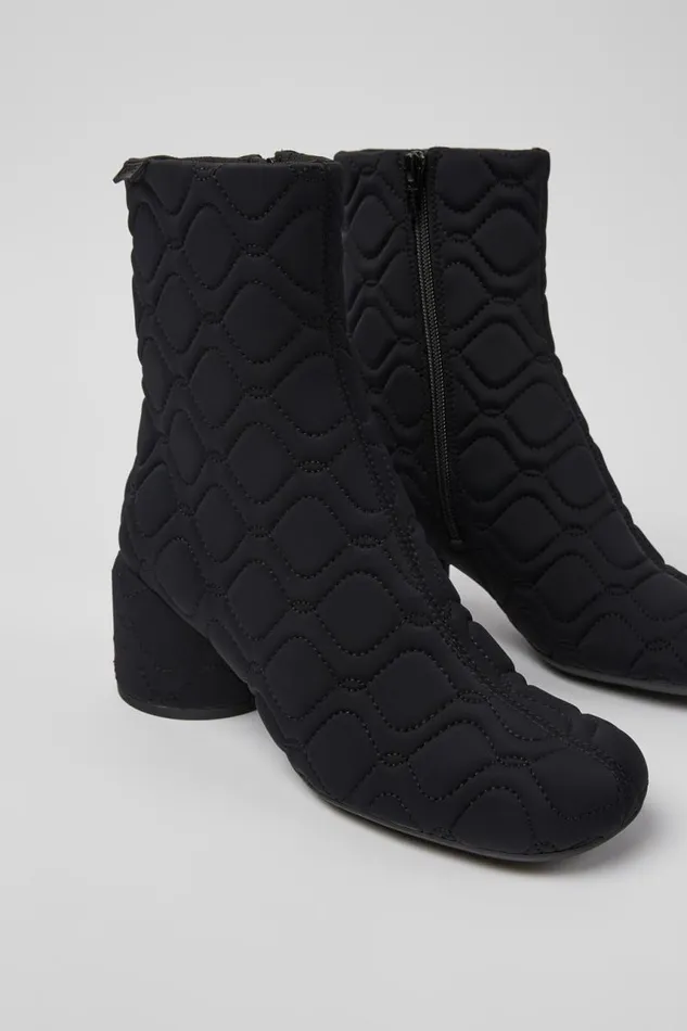 Boots Women Camper Niki Black Textile Boots