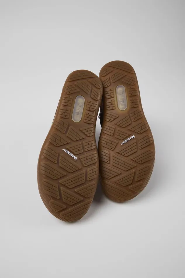 Boots Women Camper Peu Pista MICHELIN Brown Recycled Nylon And Leather Boots Boots Women Camper Peu Pista MICHELIN Brown Recycled Nylon And Leather Boots